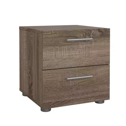 Tvilum,Austin 2 Drawer Nightstand, Truffle Oak
