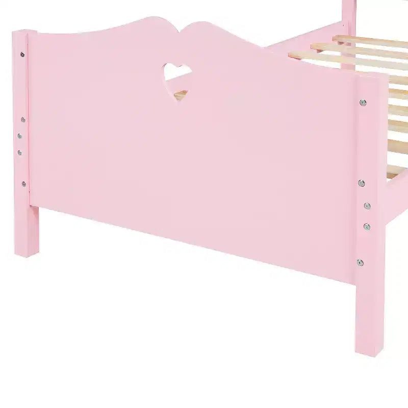 Letto matrimoniale moderno in legno con testiera e pediera