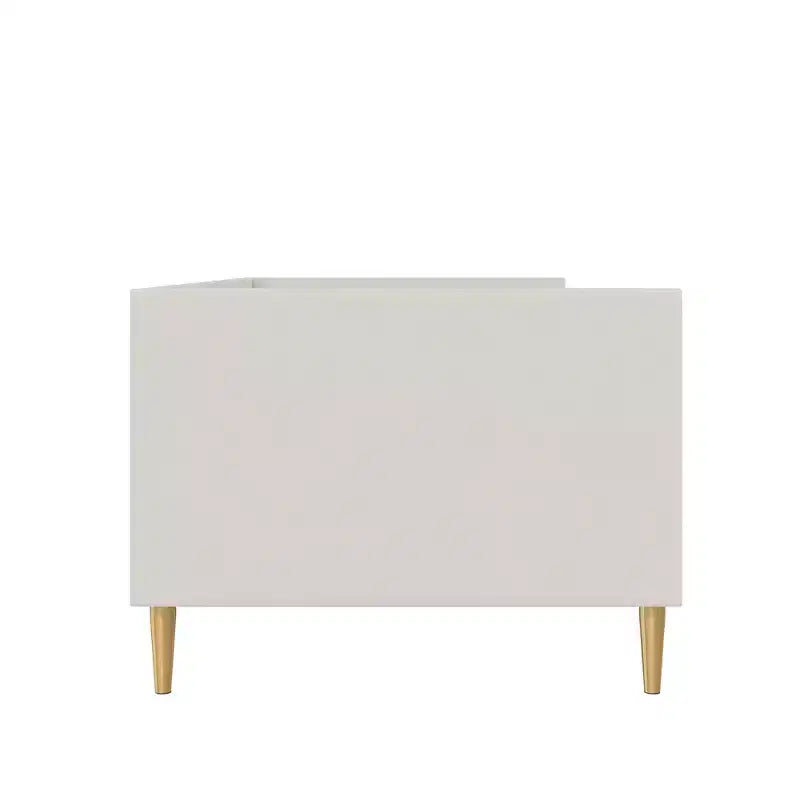 Divano letto singolo imbottito grigio chiaro | Camera da letto e camera degli ospiti moderne