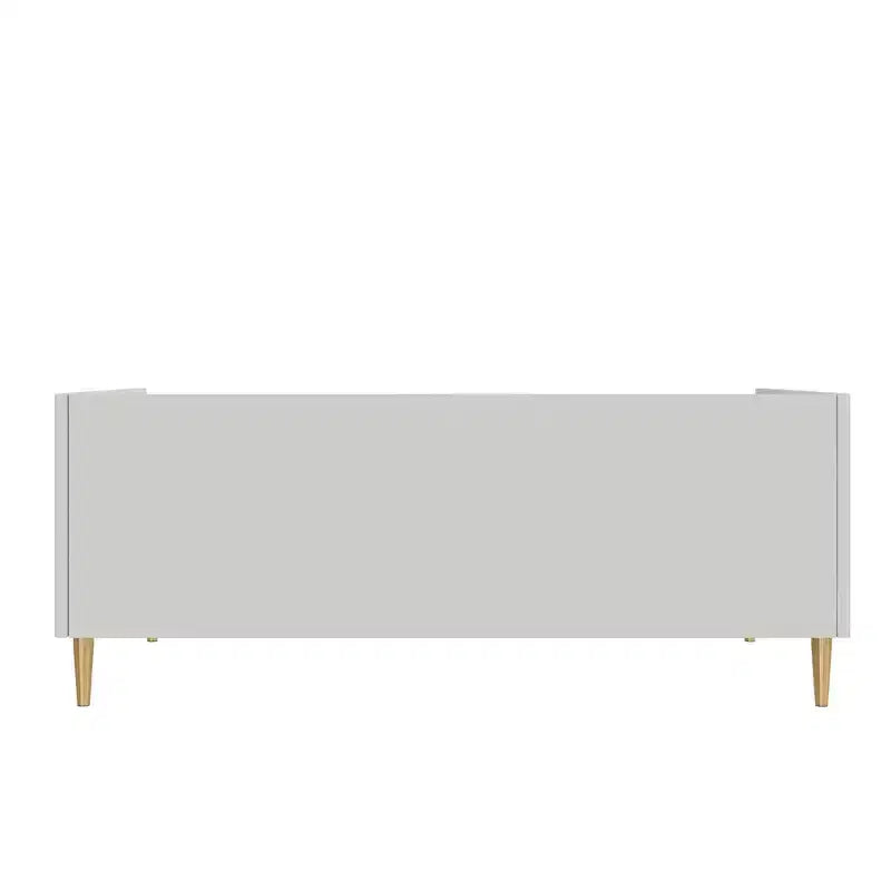 Divano letto singolo imbottito grigio chiaro | Camera da letto e camera degli ospiti moderne