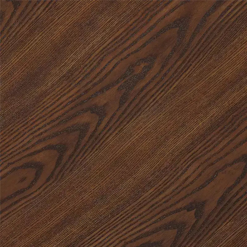 Set da pranzo industriale da 3 pezzi con finitura in mogano scuro