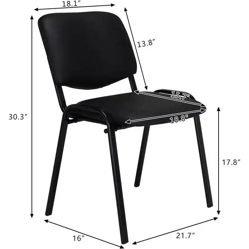 Sedie impilabili in PU per sala d'attesa e sala riunioni, set da 5