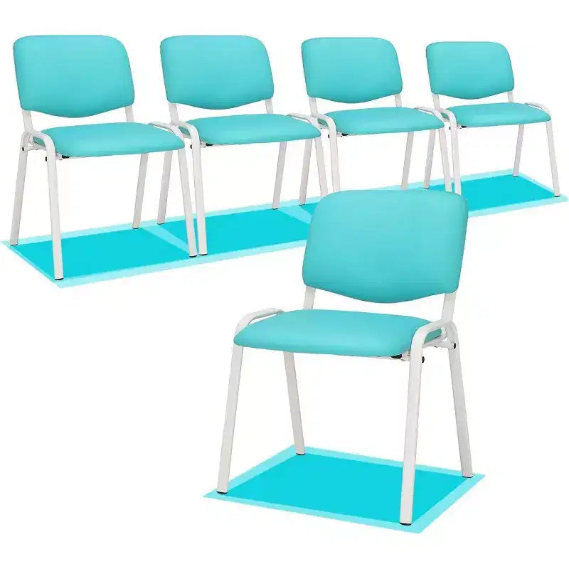Sedie impilabili in PU per sala d'attesa e sala riunioni, set da 5