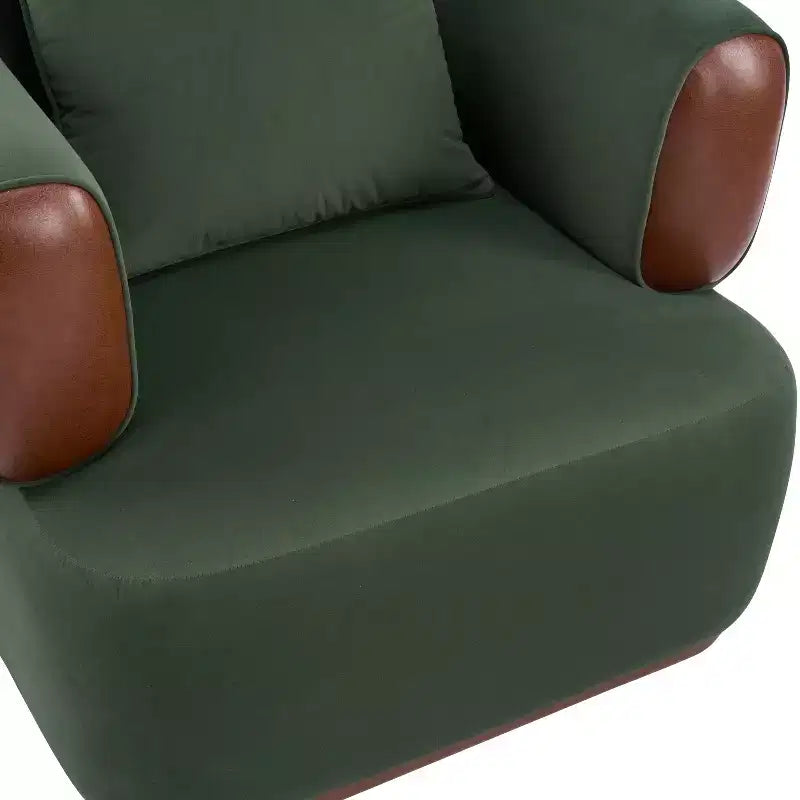 Poltrona Moderna in Velluto con Cuscino, Set di 2 | Poltrona da Salotto