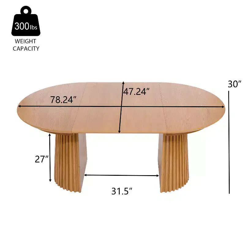 Set da pranzo allungabile 5 pezzi Mid-Century Modern con sedie con schienale in canna intrecciata