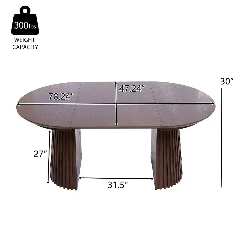 Set da pranzo allungabile 5 pezzi Mid-Century Modern con sedie con schienale in canna intrecciata