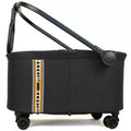 My Duque: MULTI Bicycle Pannier Basket - Melange Black Shopping Utility Cart