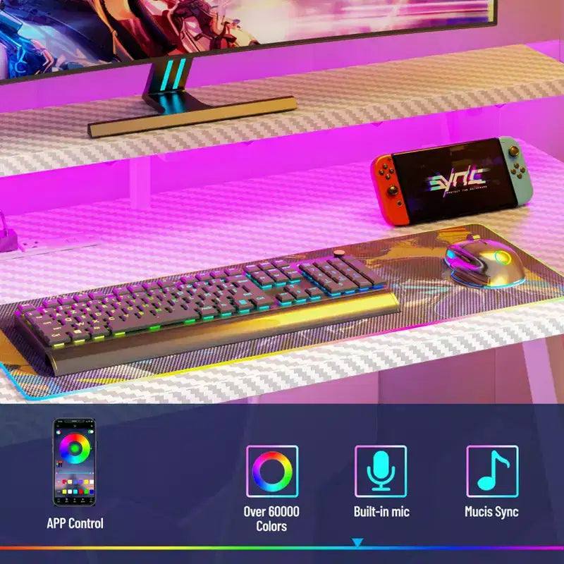 Scrivania gaming a L da 47 pollici bianca, piccola, da angolo, per computer, con supporto per monitor, ripiani portaoggetti, scrivania da gamer per camere da letto, workstation PC per ragazzi