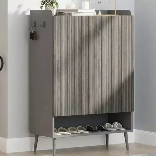 6-Tier Large Shoe Cabinet with 2 Doors & Adjustable Shelves, Freestanding Entryway Organizer for Hallway and Living Room