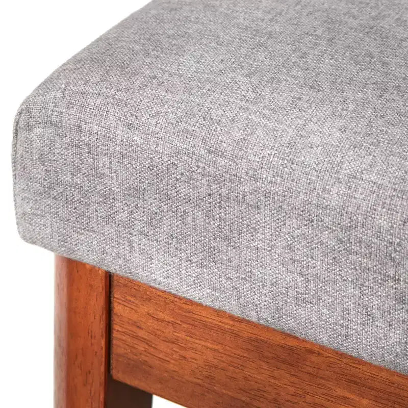 Sgabello da toeletta con finitura in rovere | Seduta moderna per camera da letto e spogliatoio