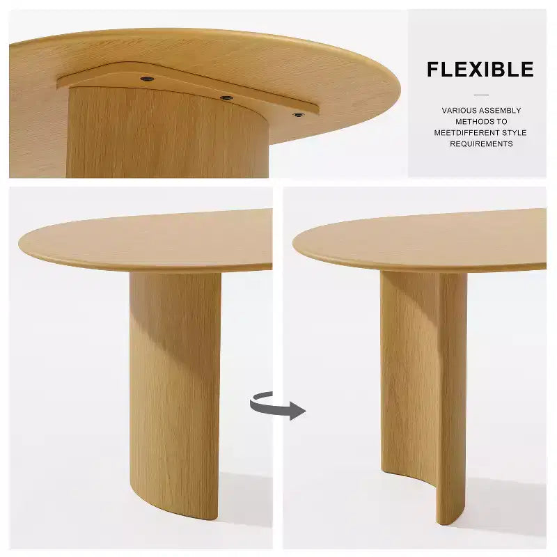 Tavolo da pranzo ovale con eleganti gambe ricurve | Cucina e Sala da pranzo